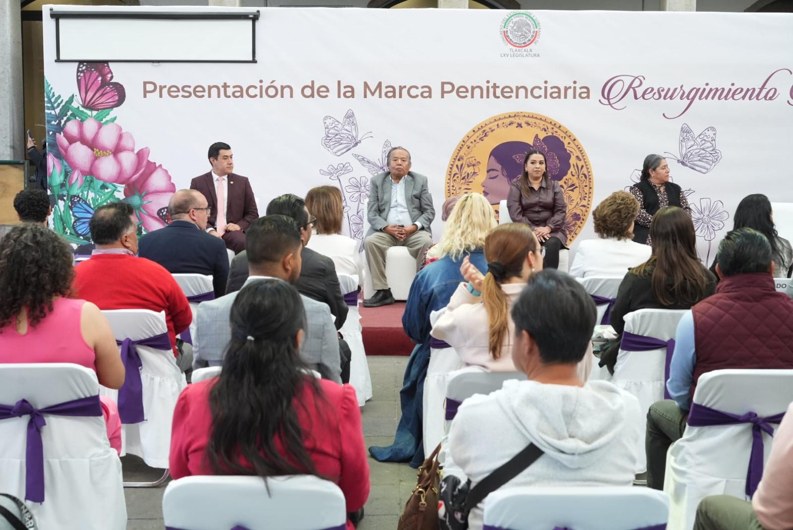 Presentan en el Congreso del Estado 'Resurgimiento Mariposa', marca penitenciaria en Tlaxcala